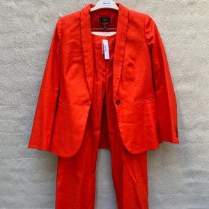 J Crew Bright Orange Suit